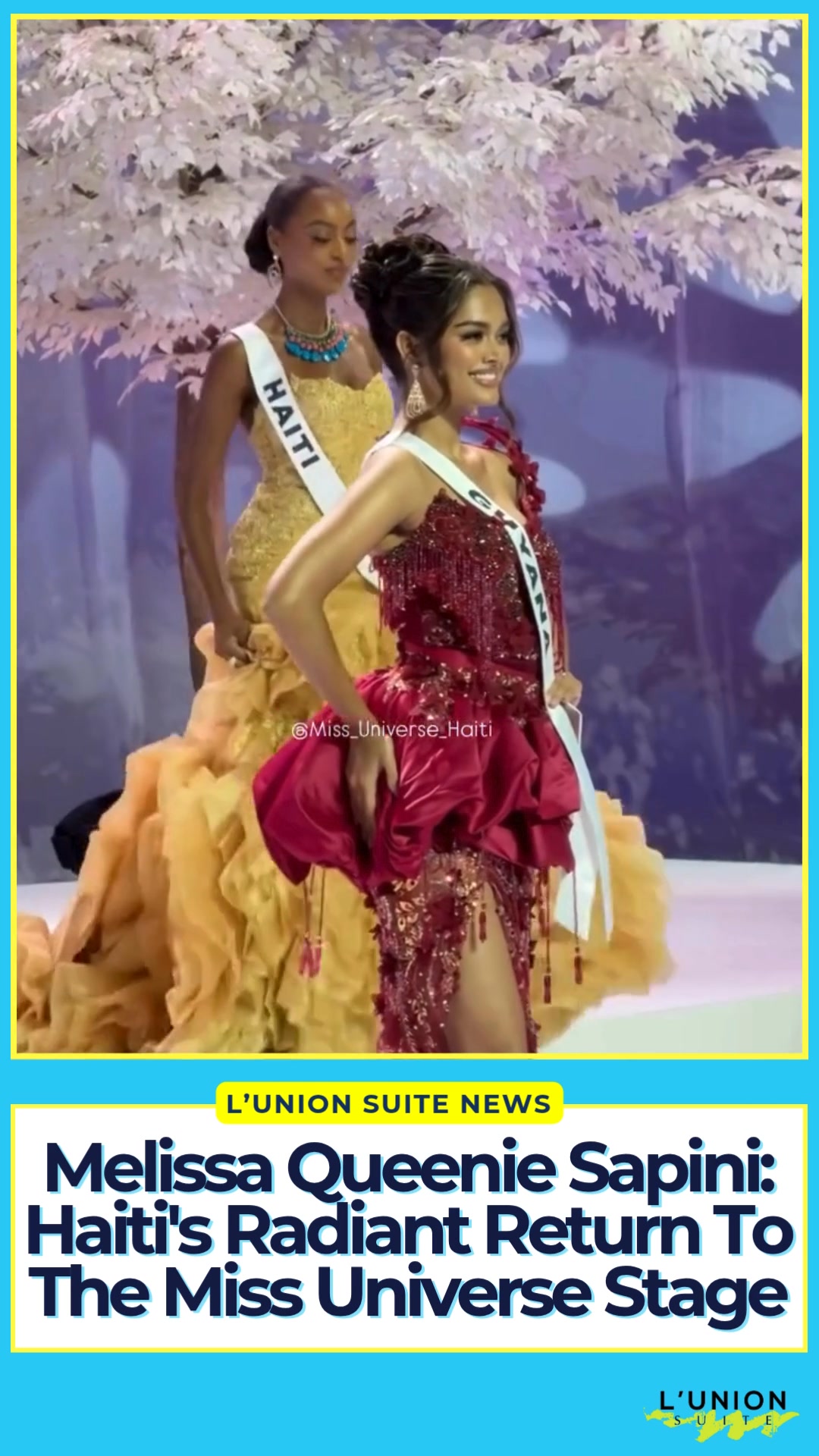 Melissa Queenie Sapini is currently representing #Haiti at the 74th ...
