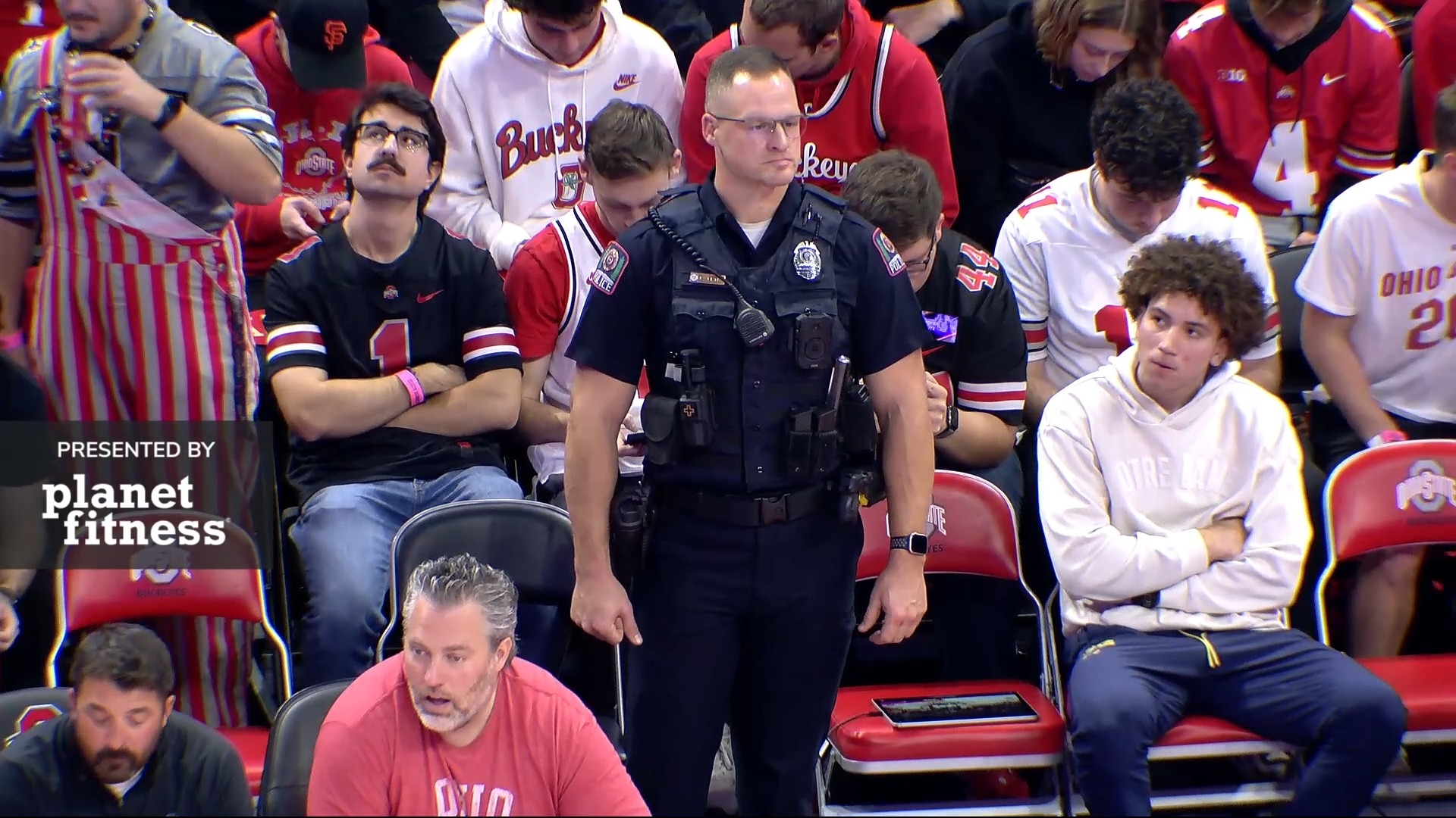 Officer Petit got picked for the flex cam yesterday at the Ohio State ...