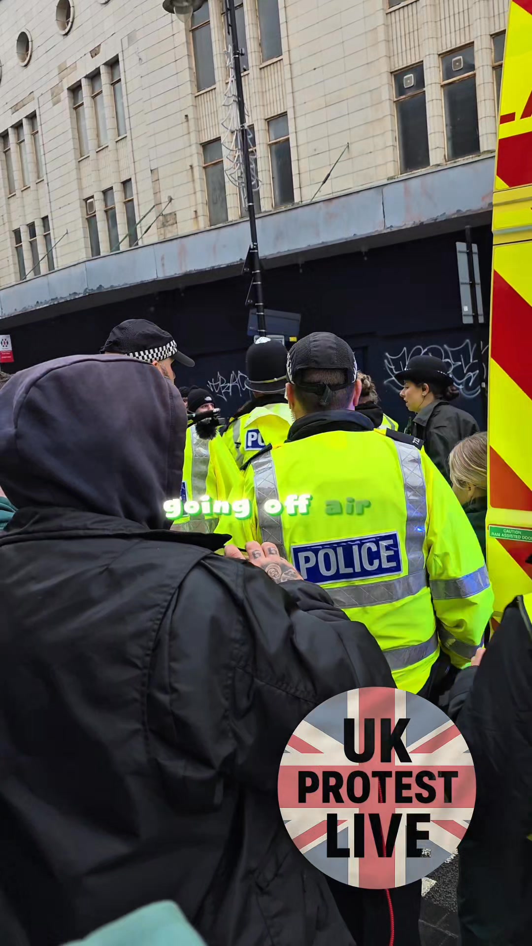 Ambulance Arrives During Wolverhampton Protest This video shows ...