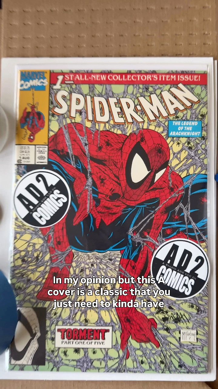 Todd McFarlane Spider-Man #1 silver and gold edition