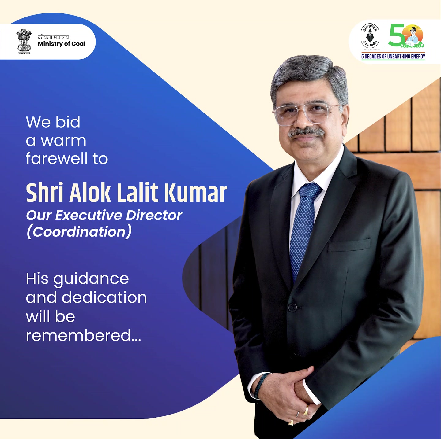 𝐖𝐢𝐭𝐡 𝐰𝐚𝐫𝐦 𝐡𝐞𝐚𝐫𝐭𝐬, 𝐰𝐞 𝐛𝐢𝐝 𝐟𝐚𝐫𝐞𝐰𝐞𝐥𝐥 𝐭𝐨 𝐒𝐡𝐫𝐢 𝐀𝐥𝐨𝐤 𝐋𝐚𝐥𝐢𝐭 𝐊𝐮𝐦𝐚𝐫, 𝐨𝐮𝐫 ...