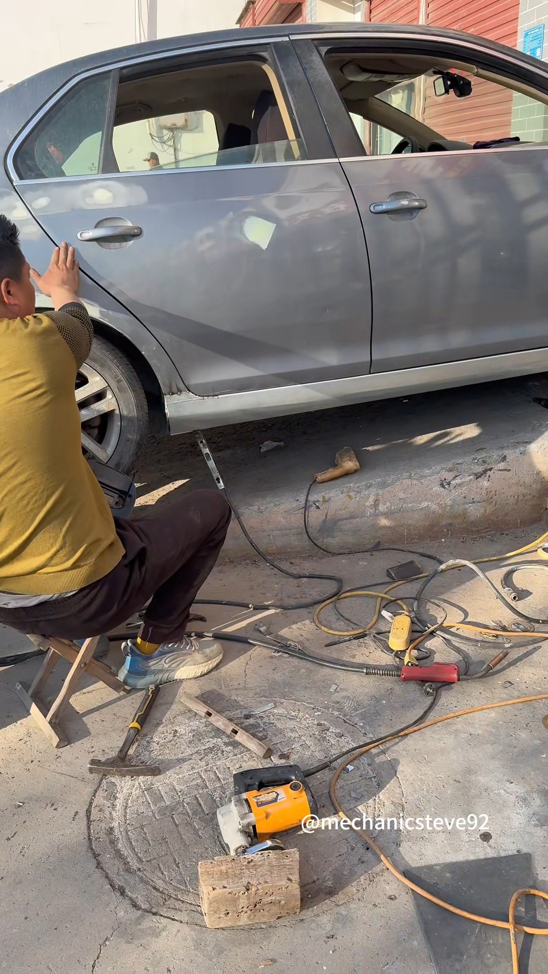 Rusty Rocker Panel Restoration . #auto #mechanic #automotive # ...