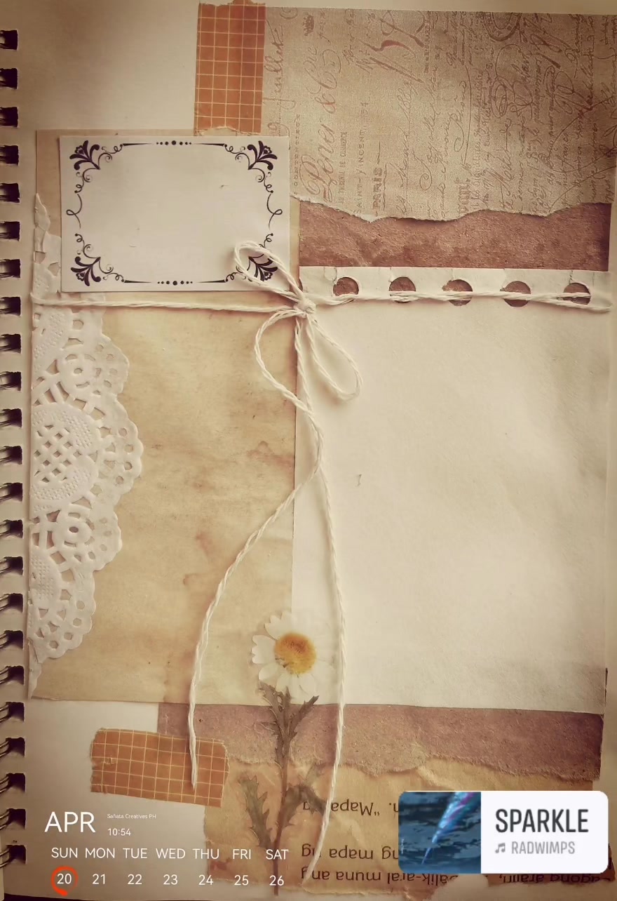 Creating wedding journal pages for art journaling book