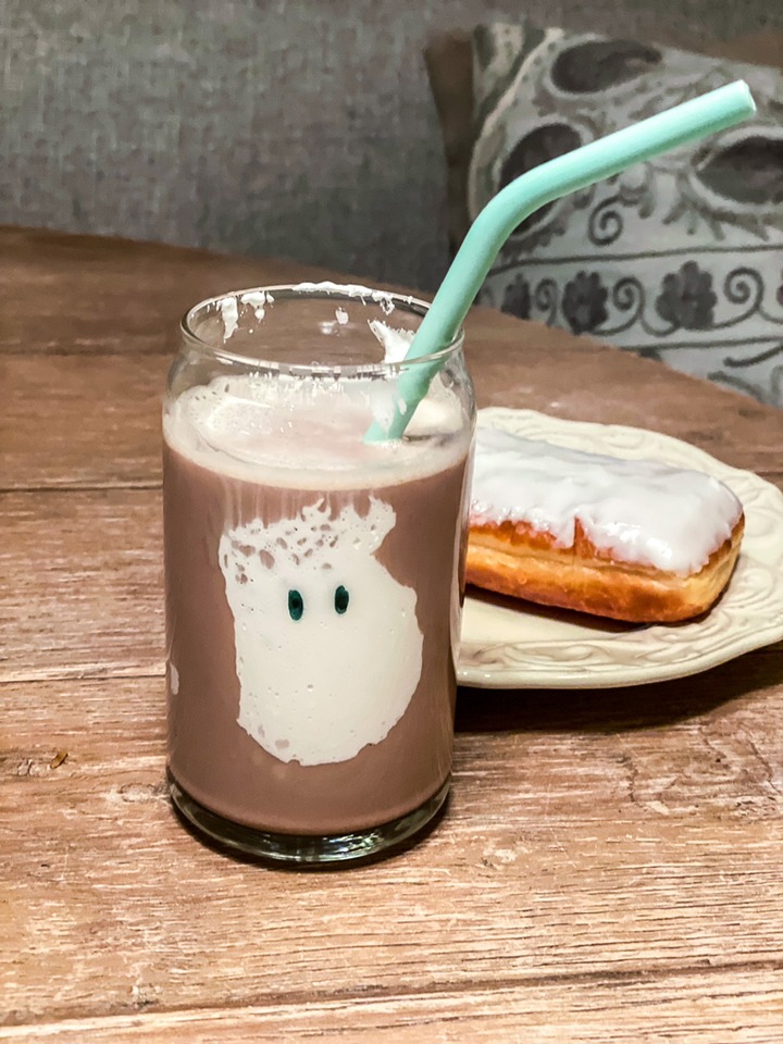 Ghost Milk - So cute and easy to make! Details in comments ?