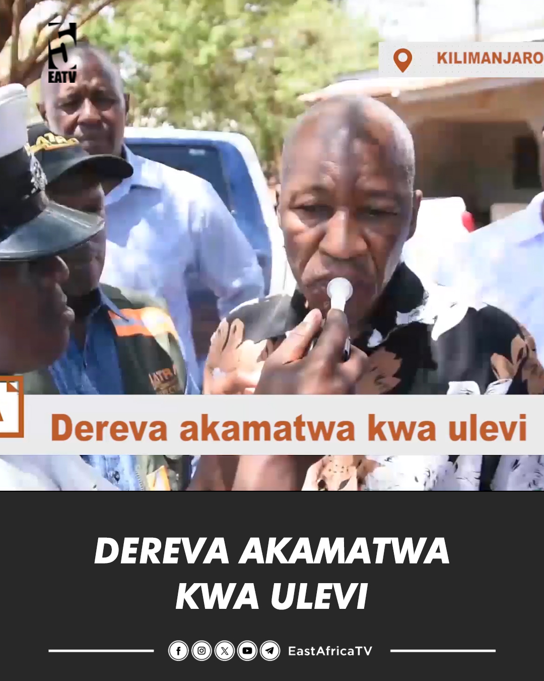 #KURASA Dereva wa gari la serikali amekamatwa akiwa viwango vya juu ya ...