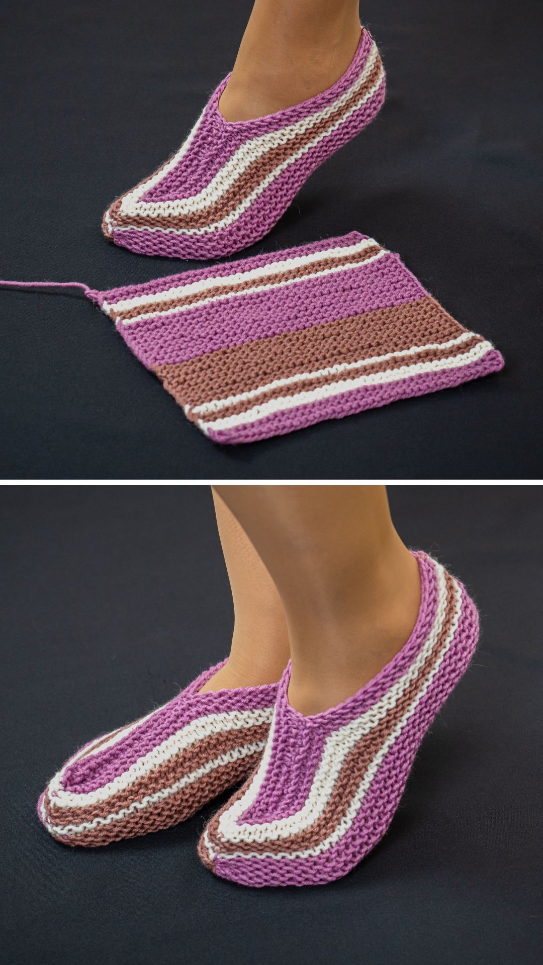 Les chaussons tricotés les plus simples et les plus rapides ! Tout le ...