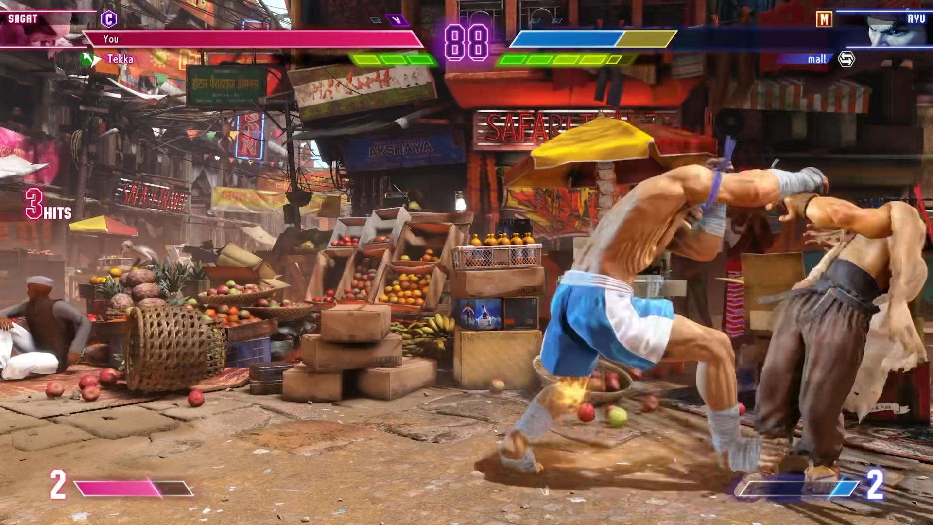 Sagat high step kick tech in Street Fighter 6
