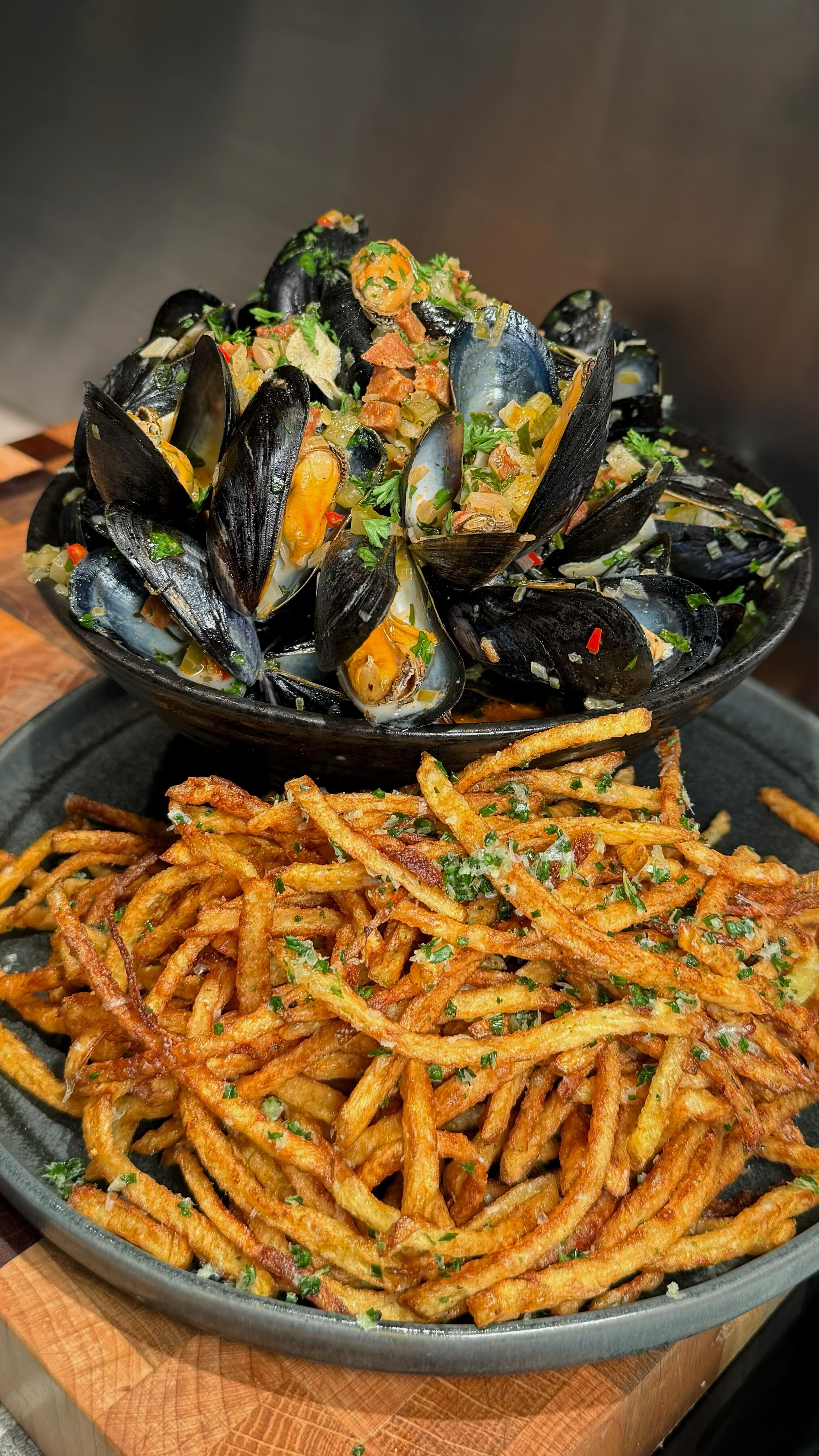 Home Cooking Sessions: Moules Frites. The Belgian bistro classic. Full ...