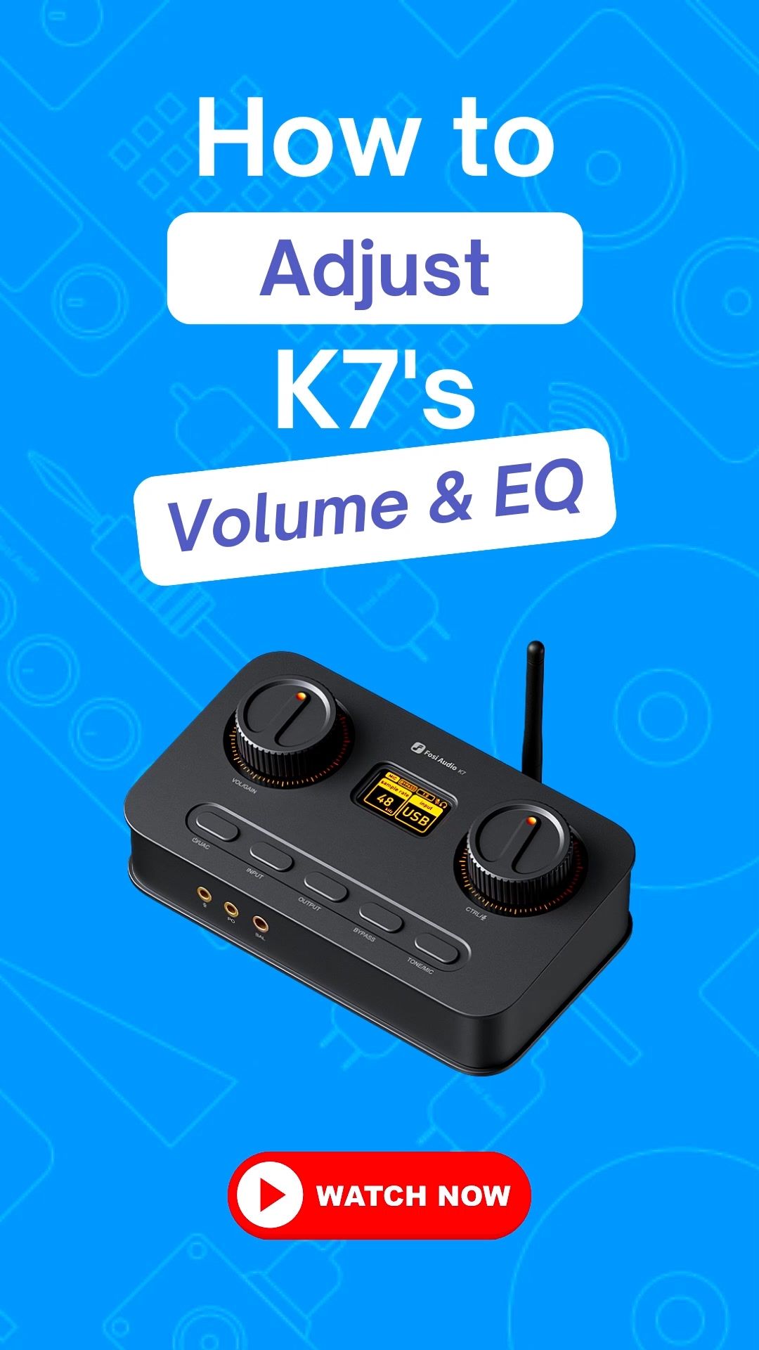 How to adjust the volume & EQ of K7? Check out this video! #HiFi # ...