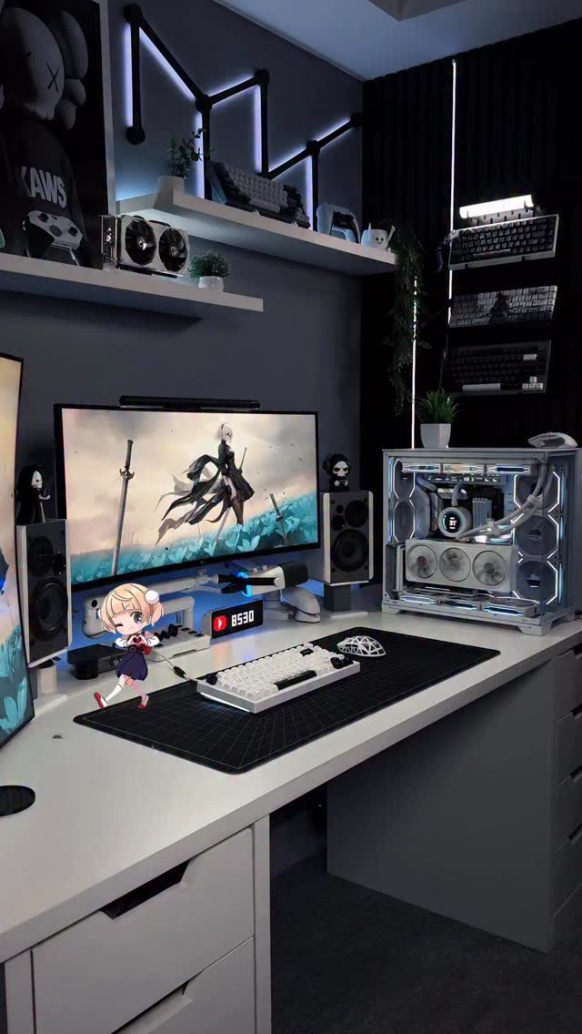 Kuromi gaming setup #kuromi #gamingsetup #desksetup #kawaiiaesthetic