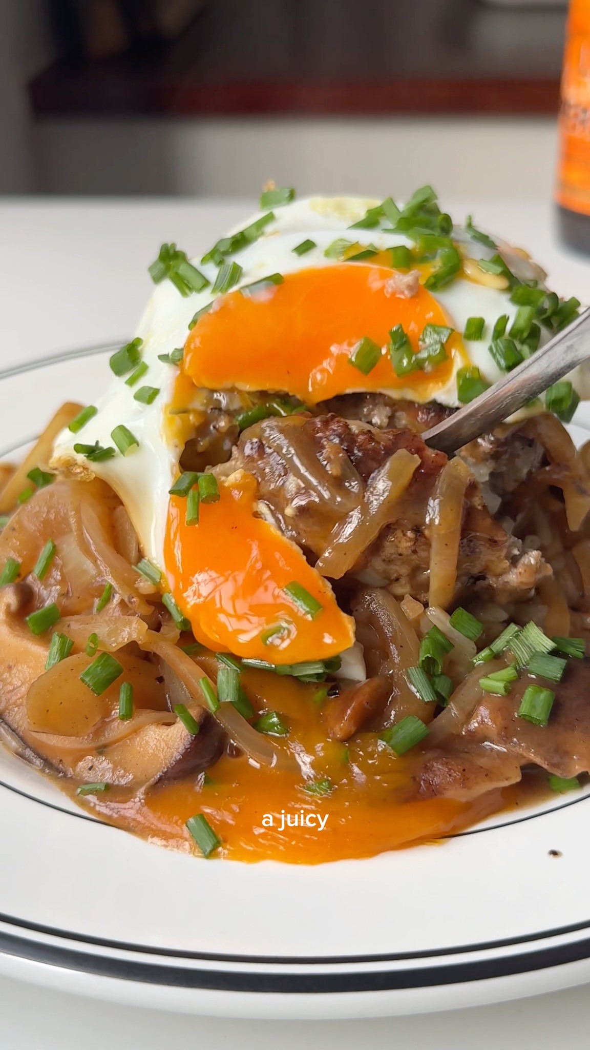 LOCO MOCO! This is Loco Moco, a Hawaiian dish consisting of rice ...