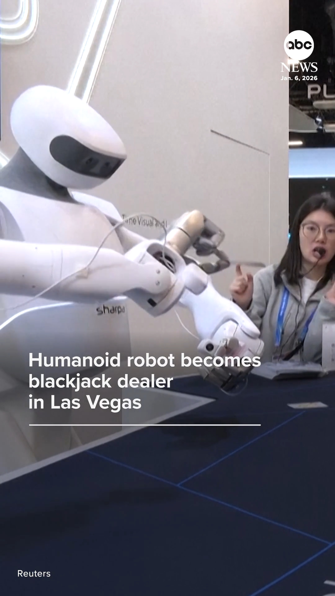 A robotics company brought a touch of Las Vegas flair to the