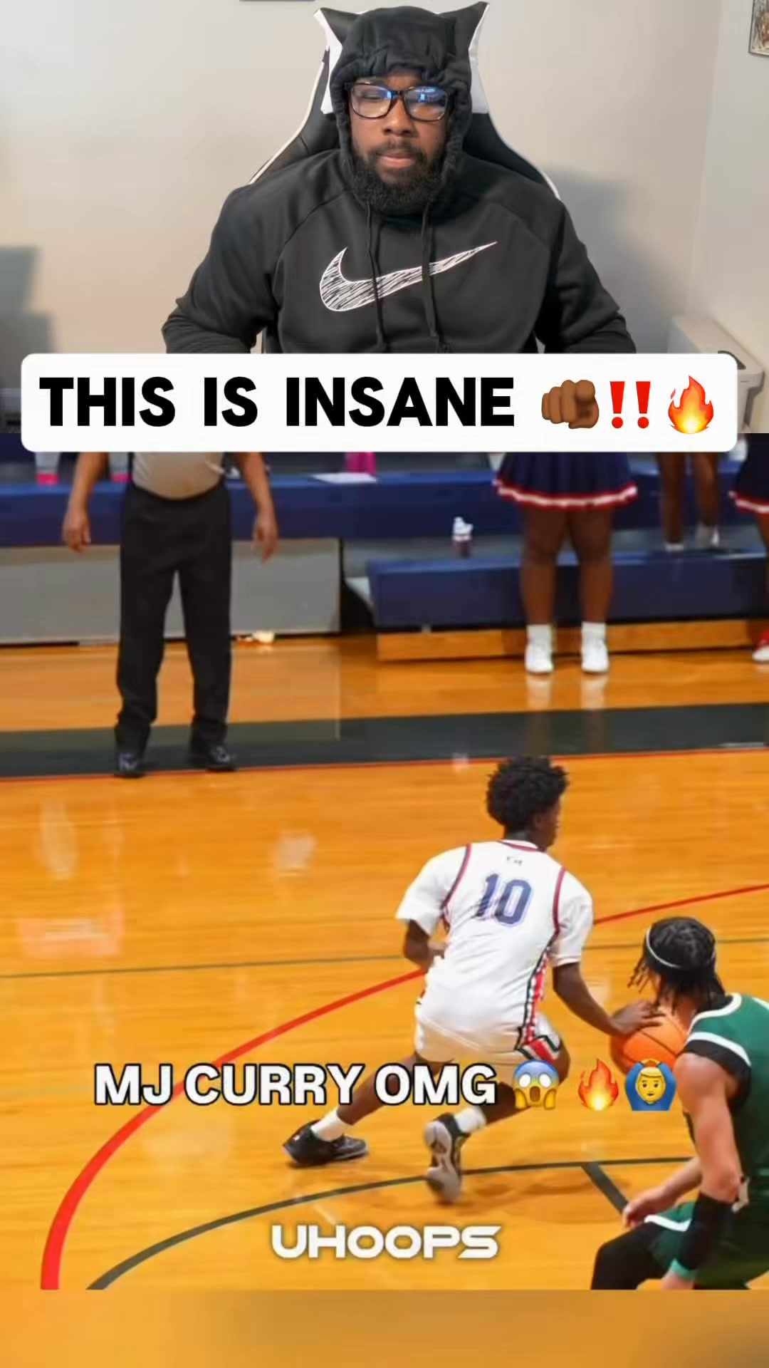 watch your head 🫵🏾‼️🔥😂 #basketball #reaction #sports | Jared Key