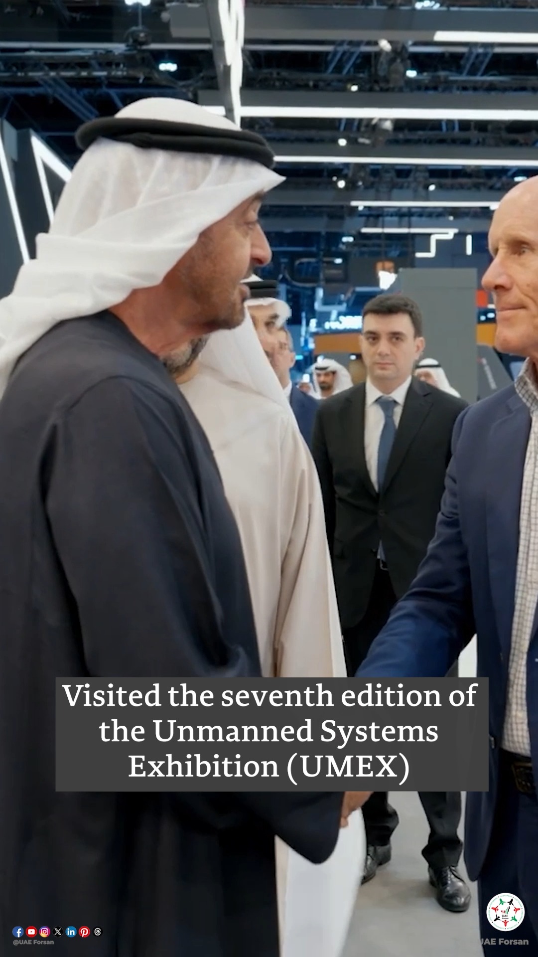 UAE President Visits UMEX and SimTEX 2026 #UAE #AbuDhabi #UMEX #SimTEX ...