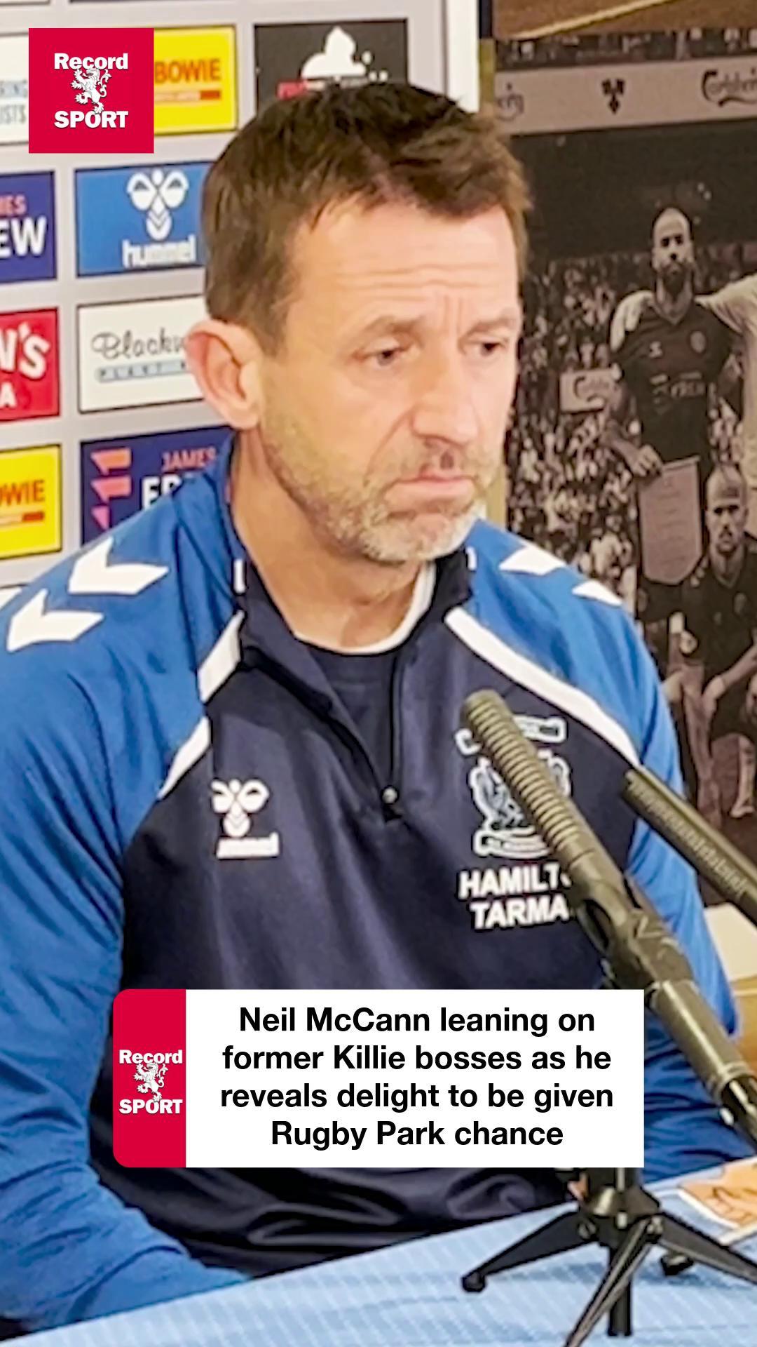 Neil McCann leaning on former Killie bosses as he reveals delight to be ...
