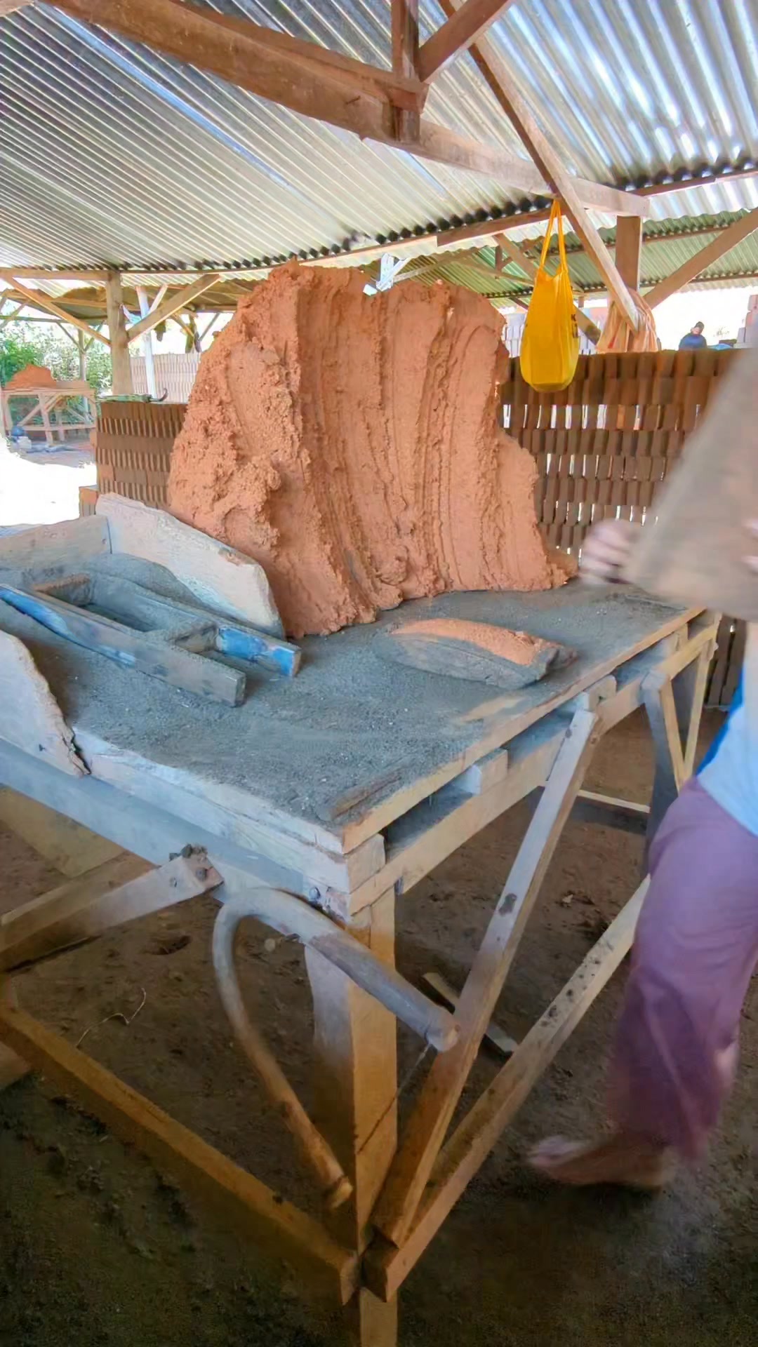 brick mold made of wood #bricks #brickmaking #handicrafts #brickfactory ...