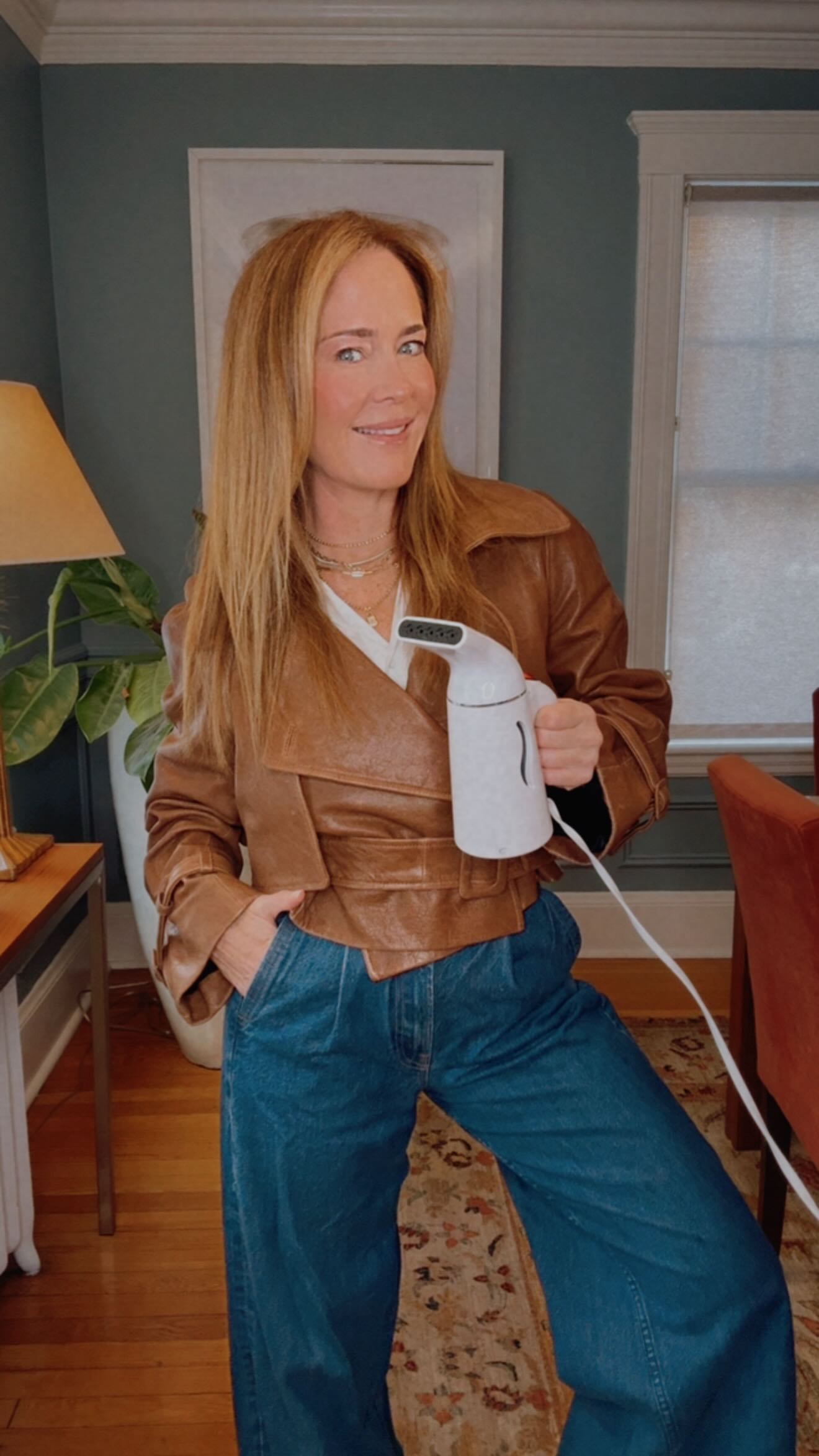 Wrinkled leather jacket? Here