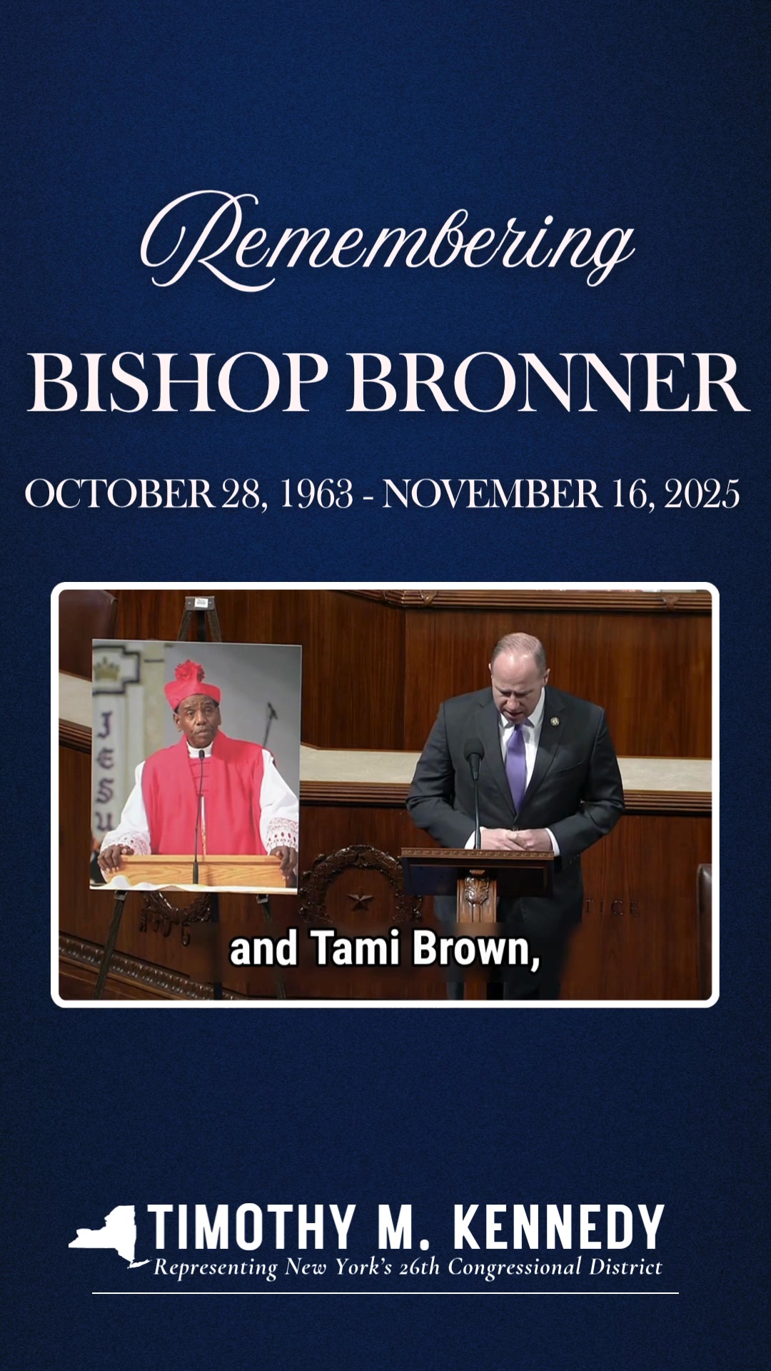 Humbled to stand on the House floor today to offer a farewell and pay ...