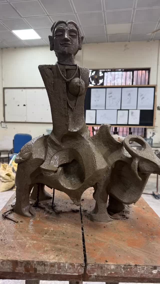 The next over life-sized bronze statue has just been cast and is