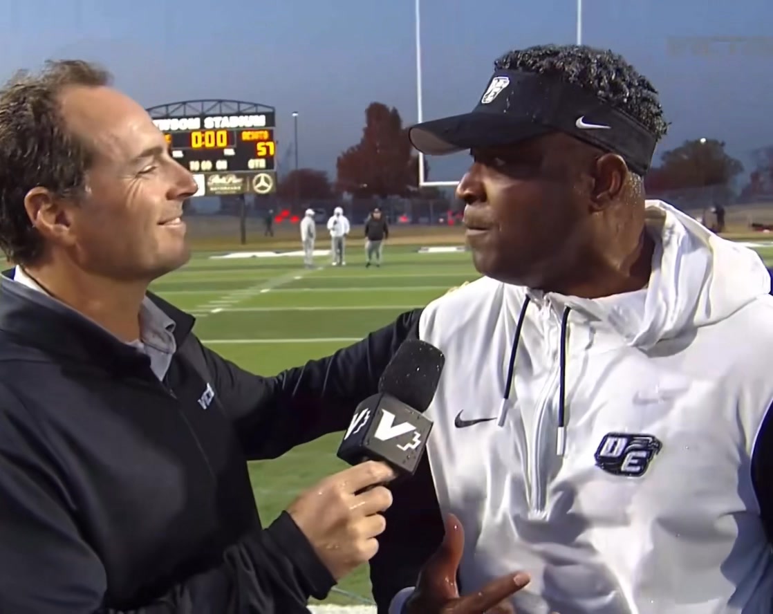 DeSoto coach Claude Mathis was FIRED UP in his postgame interview with ...