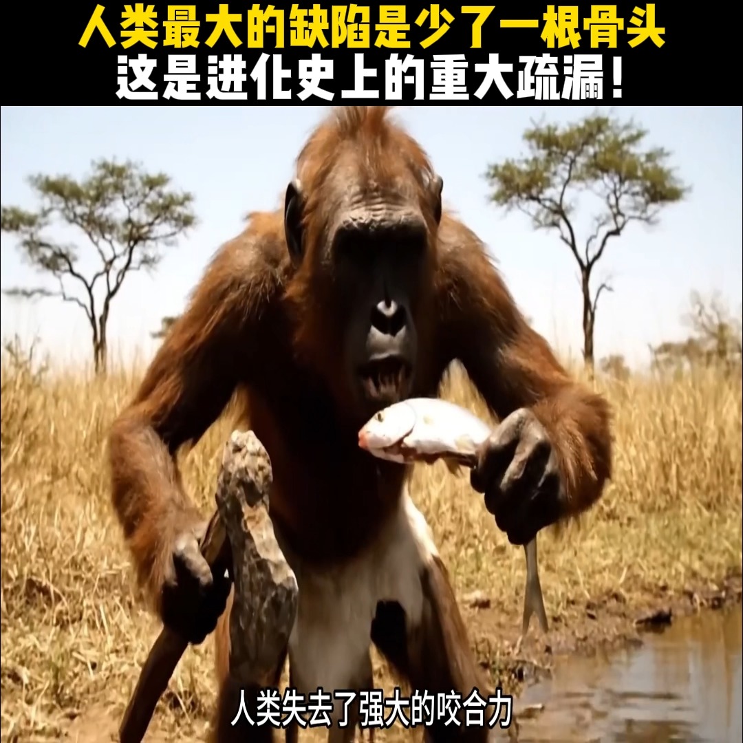 人类最大的缺陷是少了一根骨头，这是进化史上的重大疏漏！ | 世界科普3 | Facebook