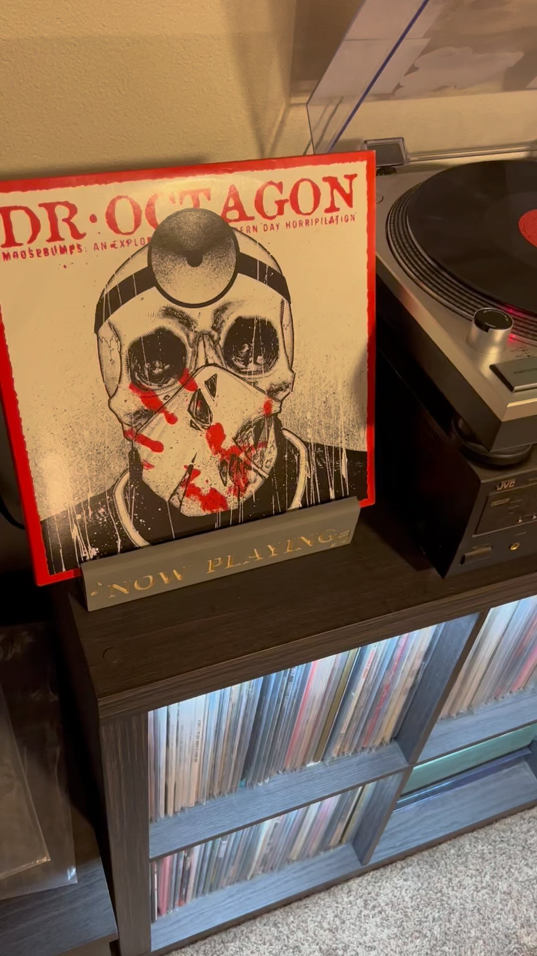 Dr. Octagon vinyl record collection with signed copies