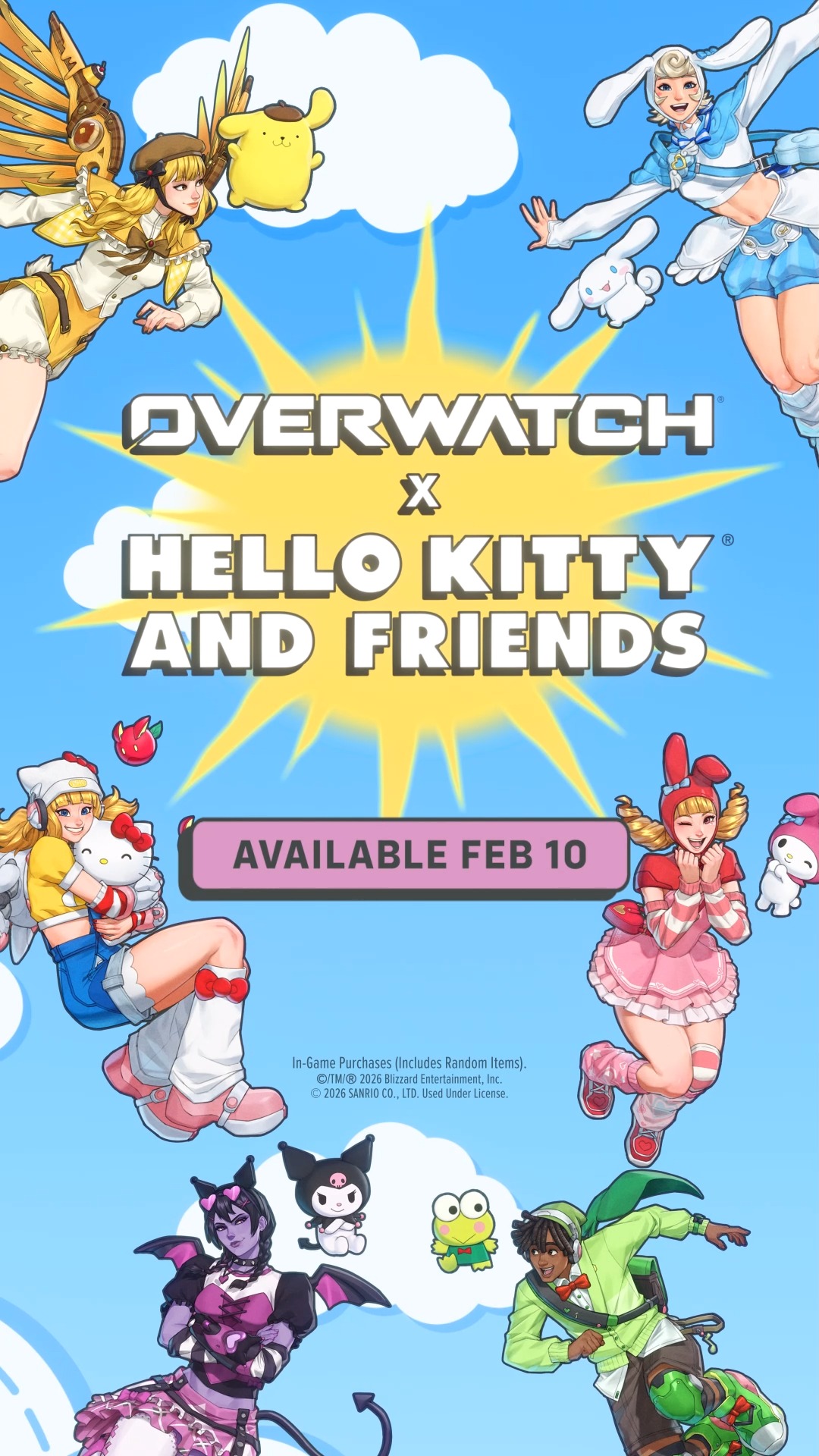 【Overwatch x Hello Kitty and Friends 華麗登場💥】 📣Sanrio characters正式登陸 ...