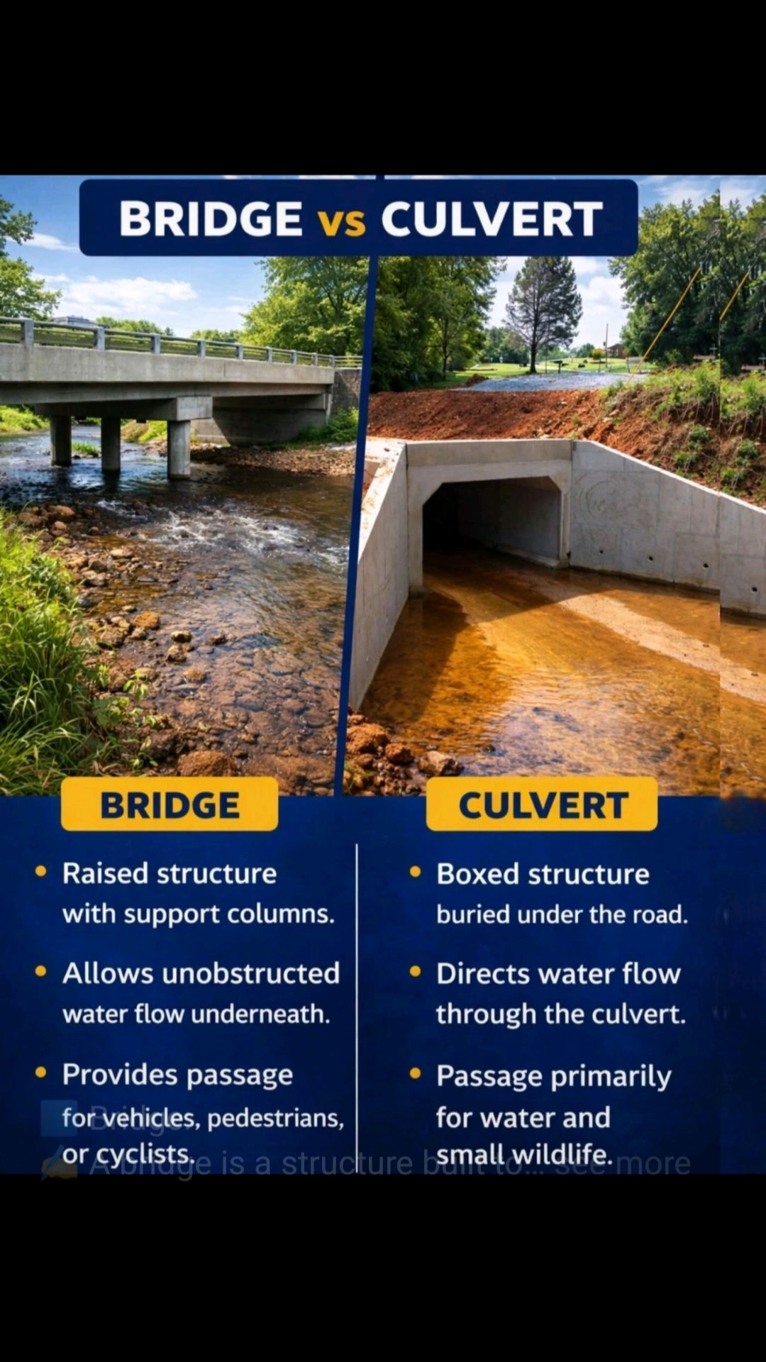 Bridge vs Culvert | Difference between Bridge and Culvert ...