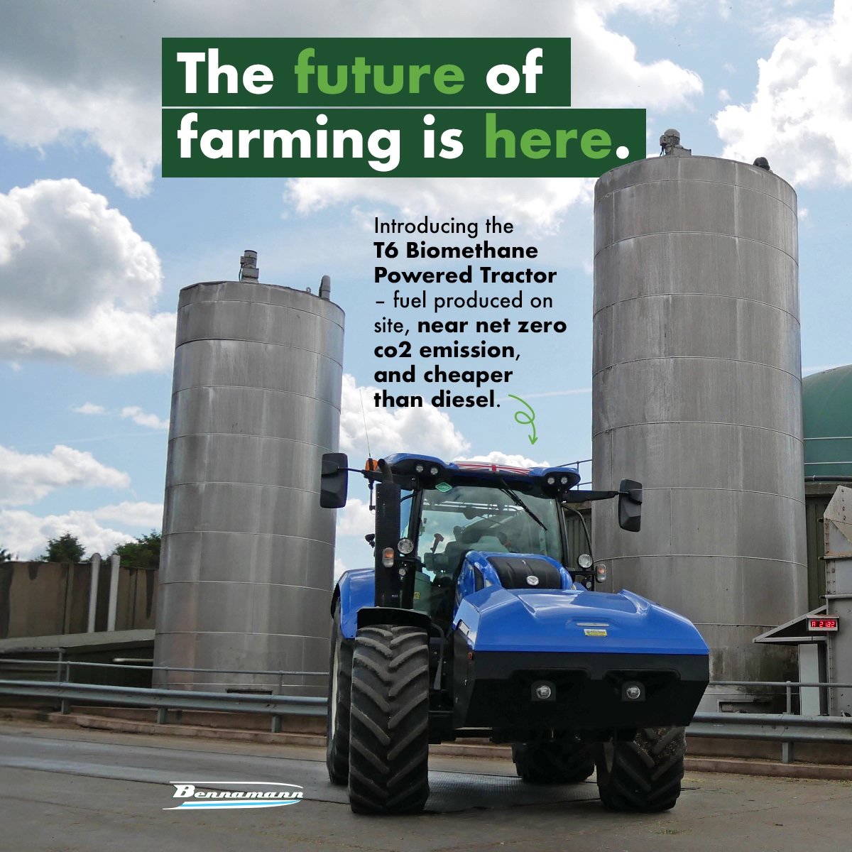 ♻️ Revolutionising on-farm energy: The New Holland T6.180 Methane Power ...