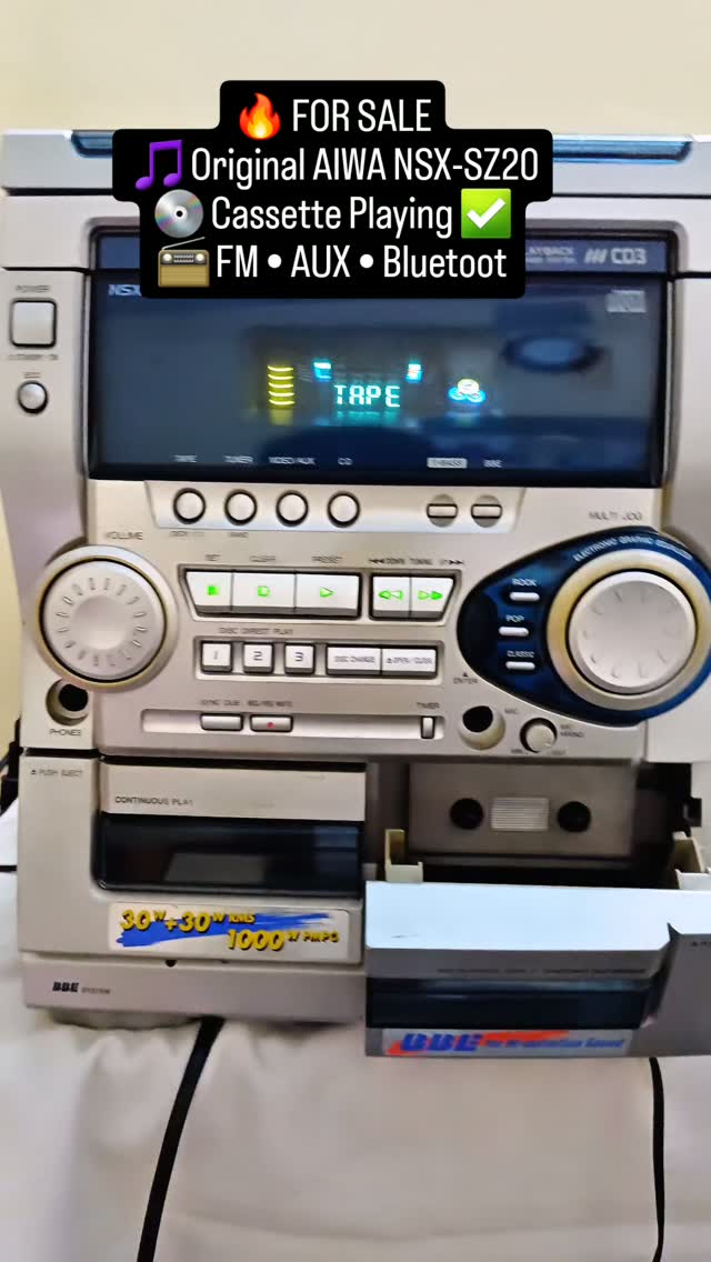 🔥 (sold out ) – Original AIWA NSX-SZ20 Hi-Fi Music System 🔥 Feel