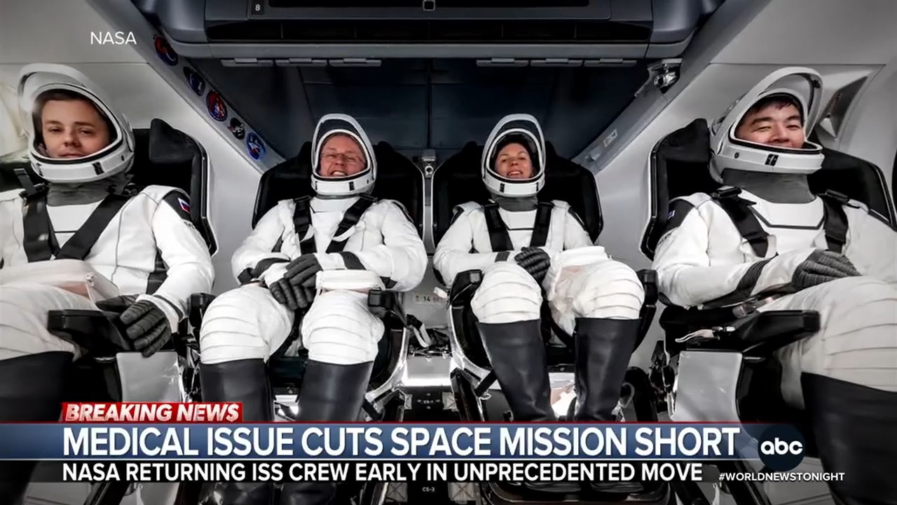 In an unprecedented move, NASA announced it will bring four astronauts ...
