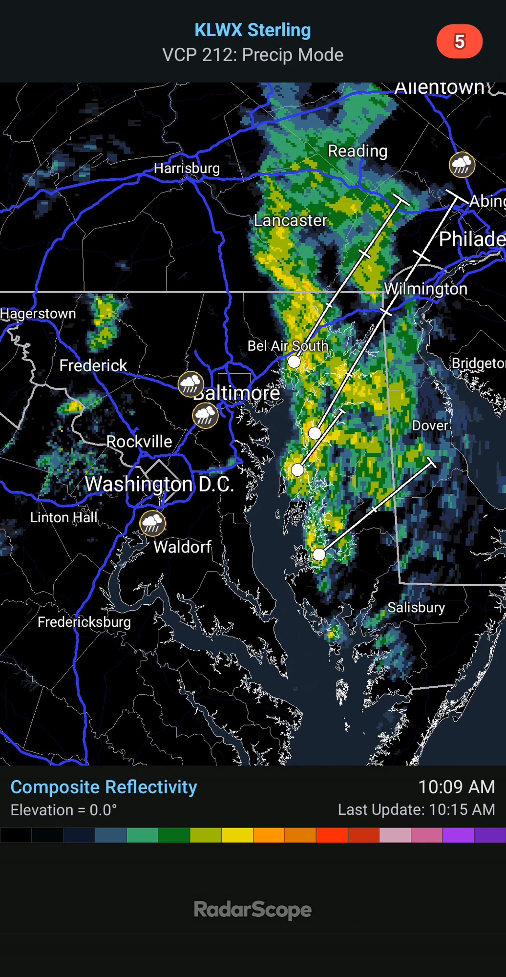 WEATHER UPDATE: 12/19/2025@10:30am EST There are currently some storms ...