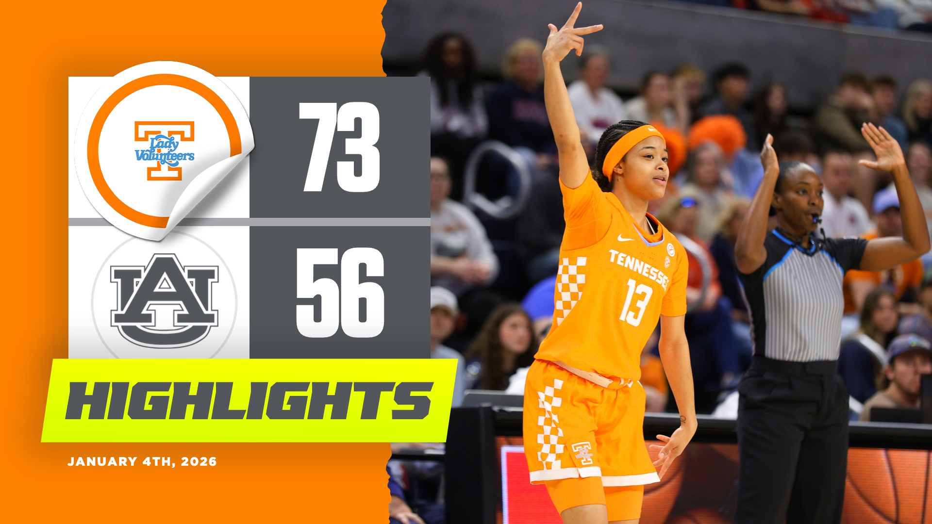 Highlights vs. Auburn 🎥 | Tennessee Lady Vols Basketball | Facebook
