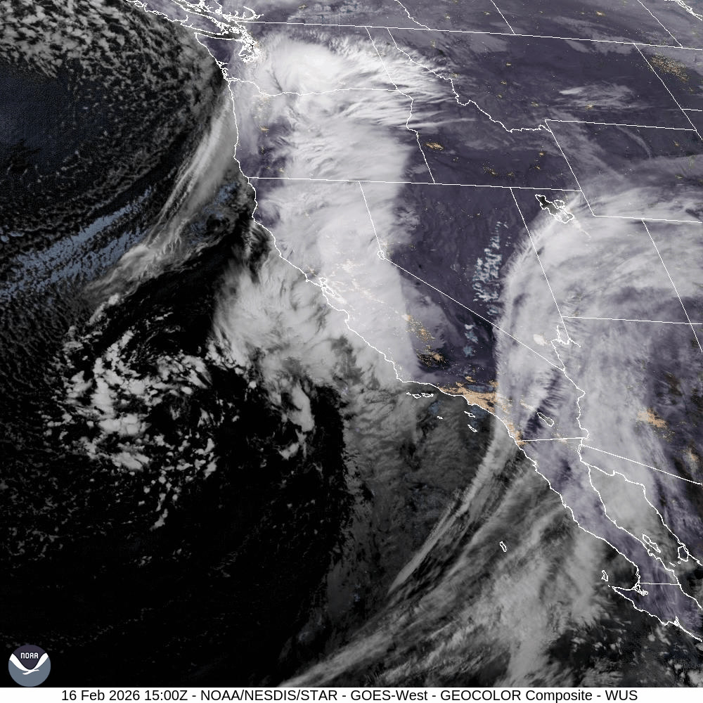 A potent Pacific storm system is funneling moisture into California ...