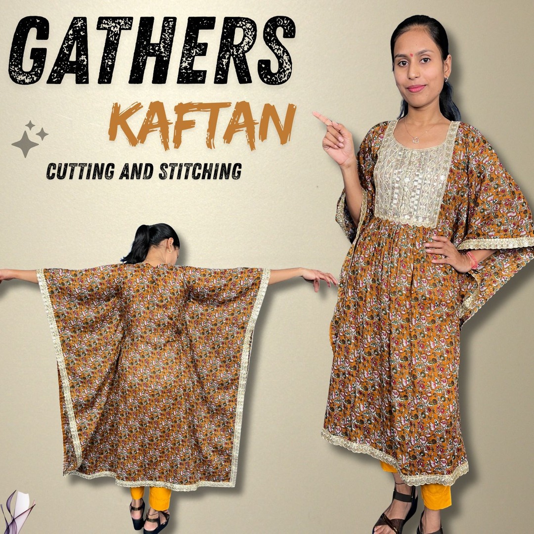 kaftan dress cutting and stitching See how a simple piece of cloth can become beautiful dress..😍 # kaftan #kaftandress #making #kaftanstitching #rajaranicoaching #fahioninstitute #fahiondesign #designeroutfit #prosess #learn #p new-bridal Color:Brown Belle Poque Polka Dot Cord set