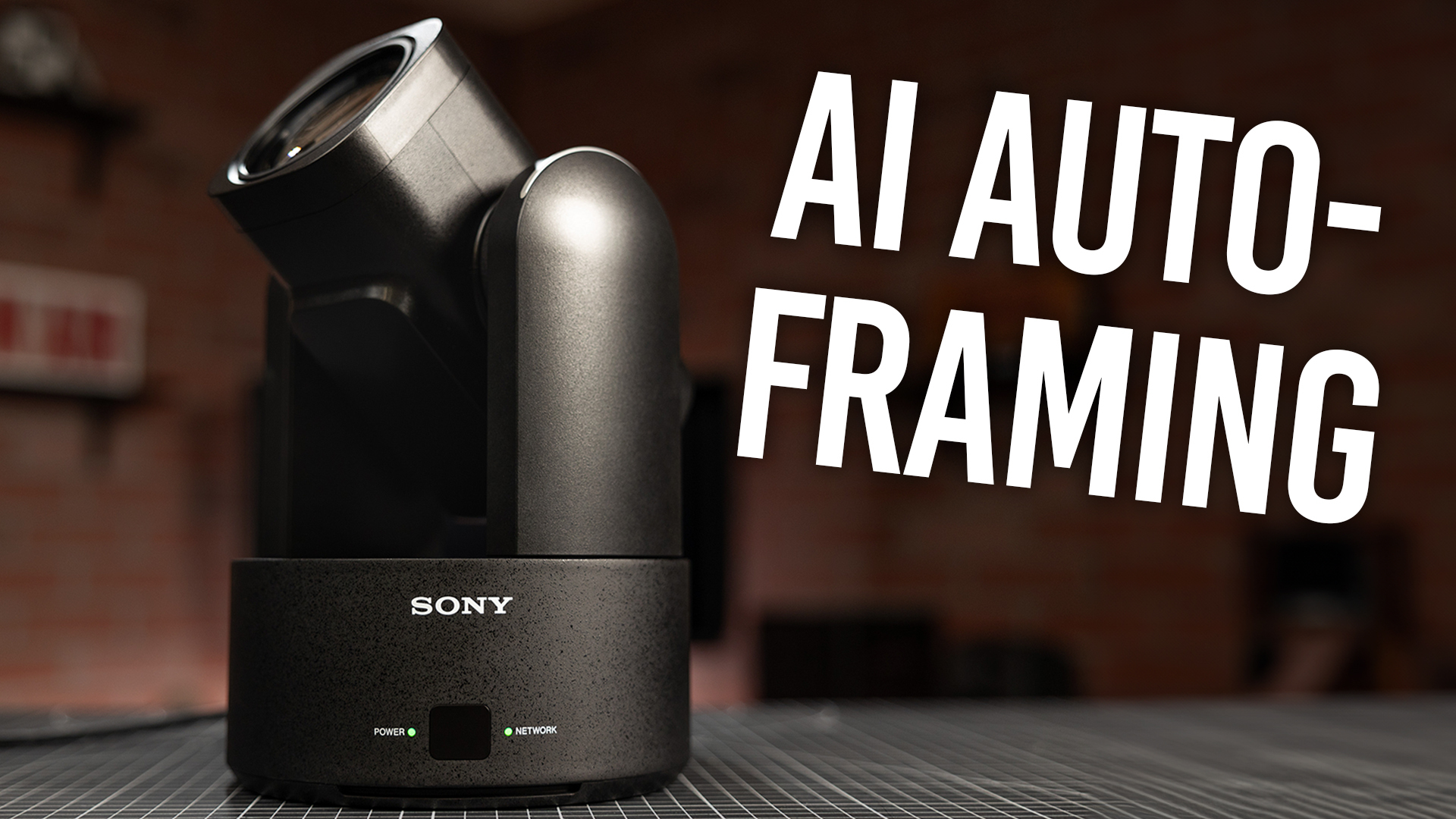The Sony BRC-AM7 4K60 PTZ Camera with AI Auto-Framing technology