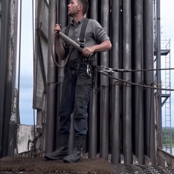 In the high-stakes world of oil rig operations, the Derrick Man ...
