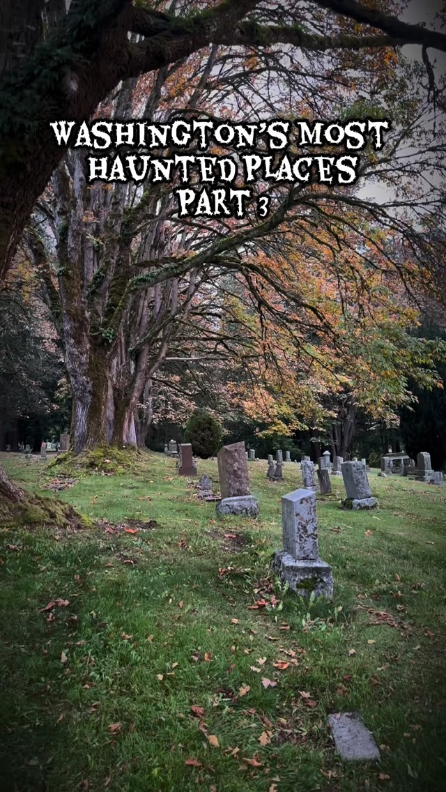 Would you walk through Bayview Cemetery after dark? This is Washington ...