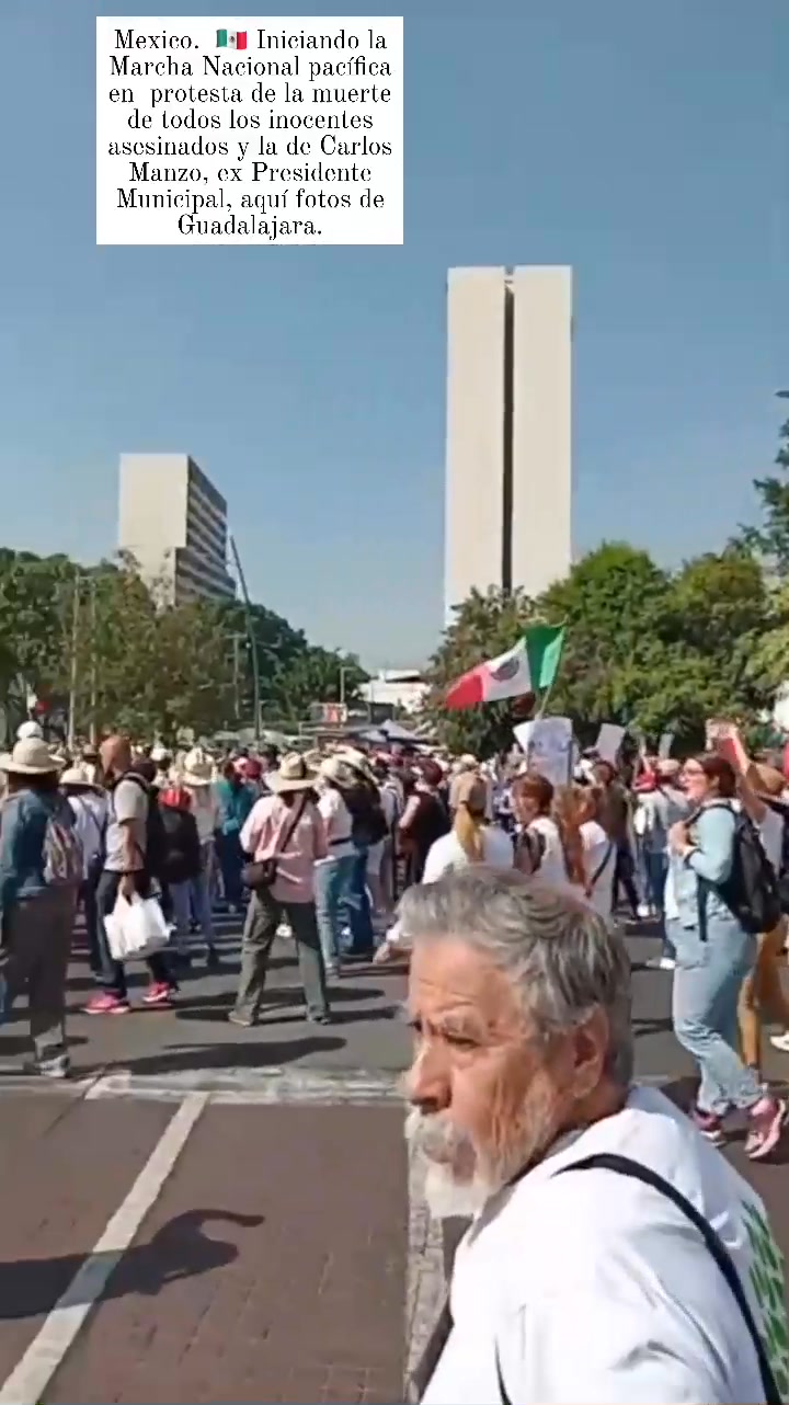 Mexico. 🇲🇽 Iniciando la Marcha Nacional pacífica en protesta de la ...
