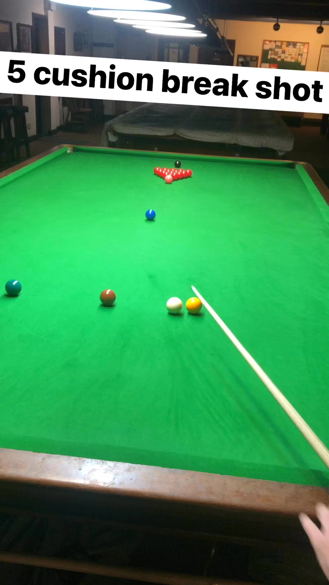Five cushion snooker break shot. #snooker #BREAKING #shots | J & J ...