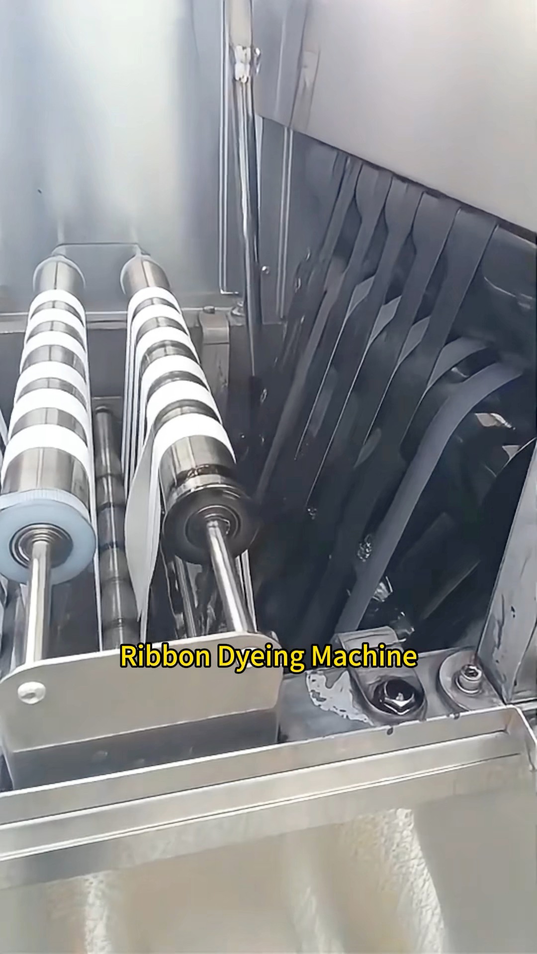 Dyeing and Finishing machine For ribbon👏 ⁨ 🥰Our automated dyeing ...