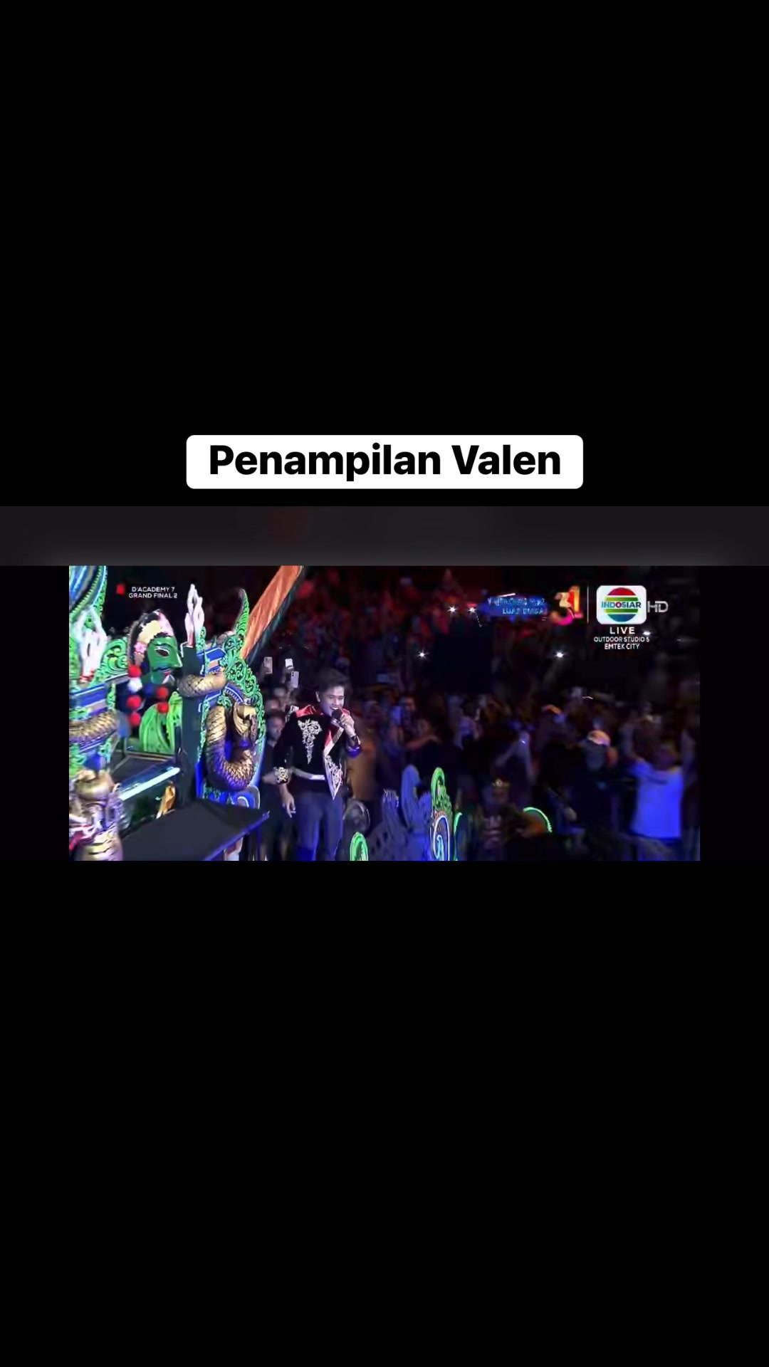 Penampilan Valen di malam grandfinal DA7 #tasyatangerangselatan # ...