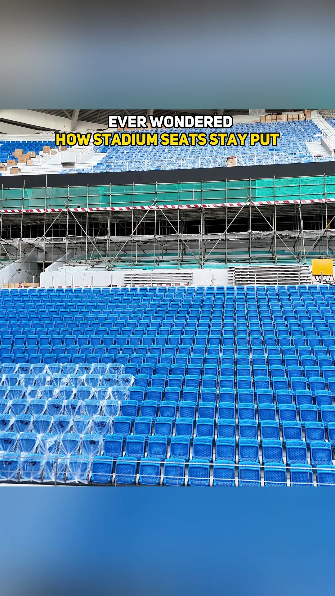 Ever wondered how stadium seats stay put, even when thousands of fans ...