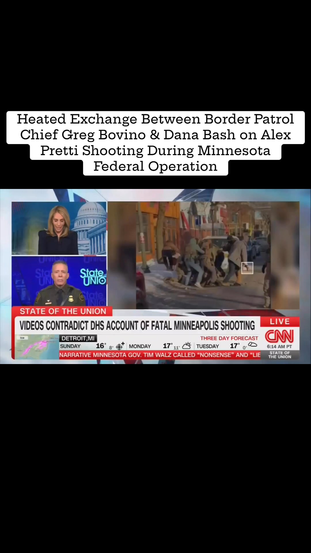 U.S. Border Patrol Chief Gregory Bovino Clashes With Dana Bash Over ...