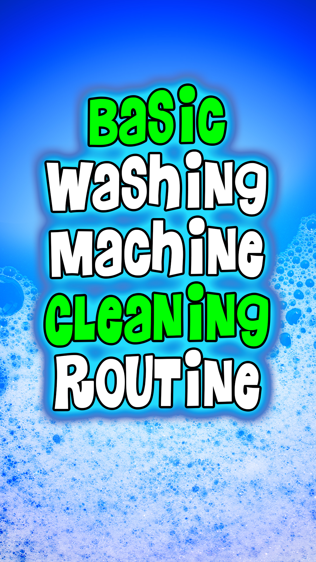 This is a BASIC washing machine cleaning routine for ANY washing ...