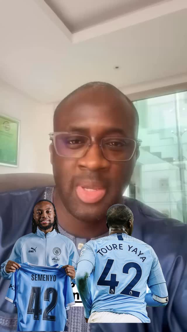 Yaya Toure 🤝 Antoine Semenyo The No 42 shirt at Manchester City