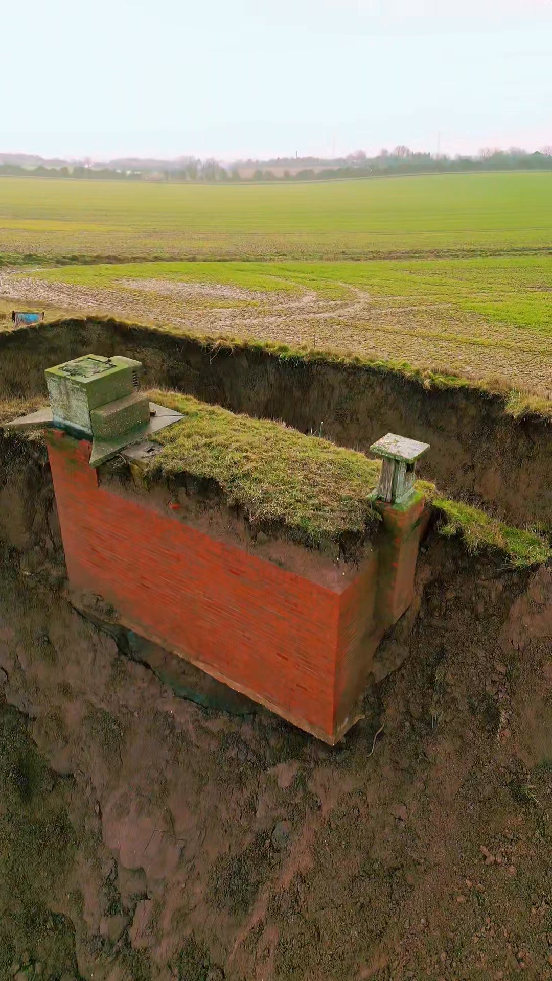This clifftop bunker is one of a number of nuclear monitoring posts ...