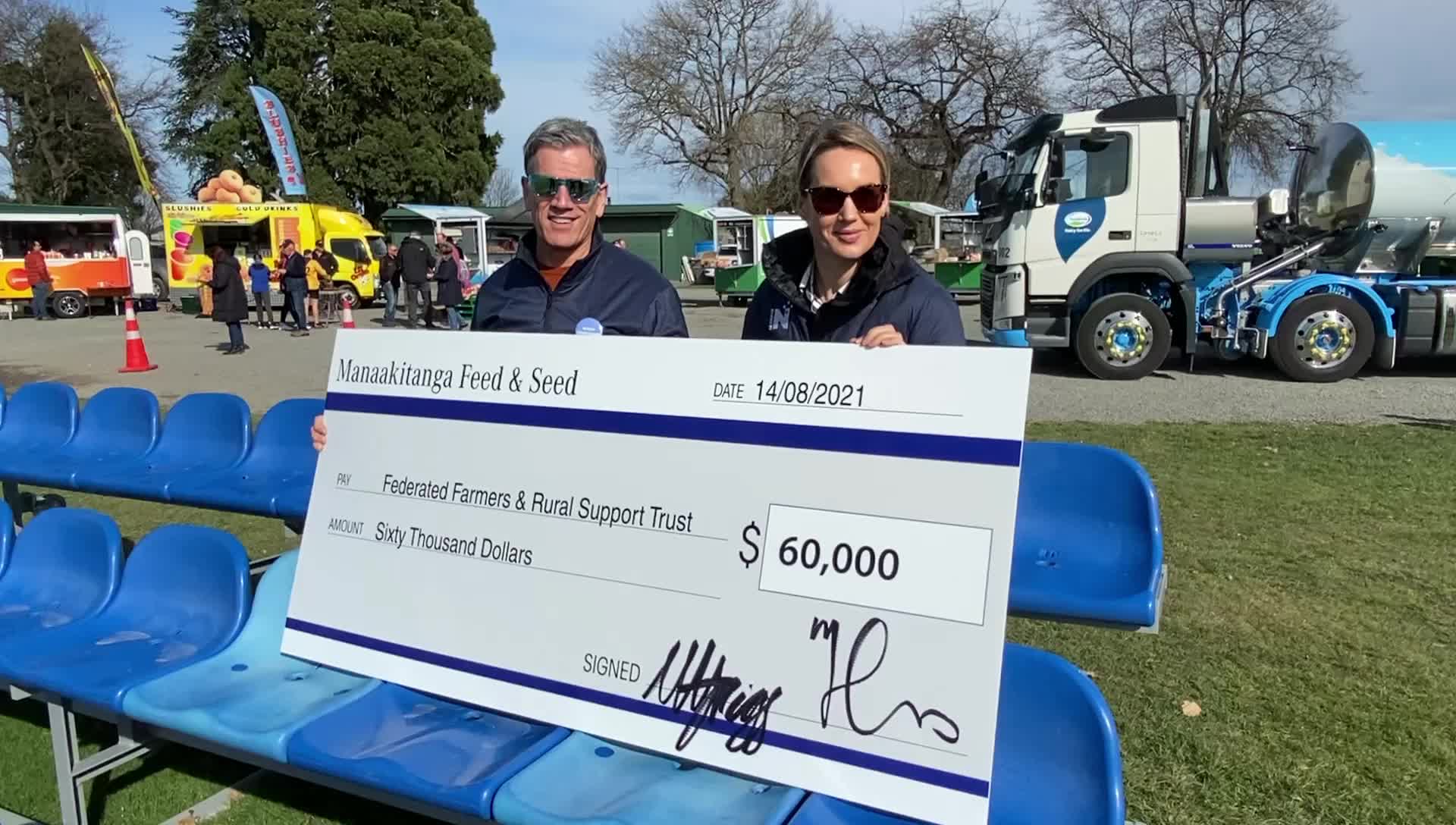 We are absolutely stoked to be able to hand $60,000 over to the Rural ...