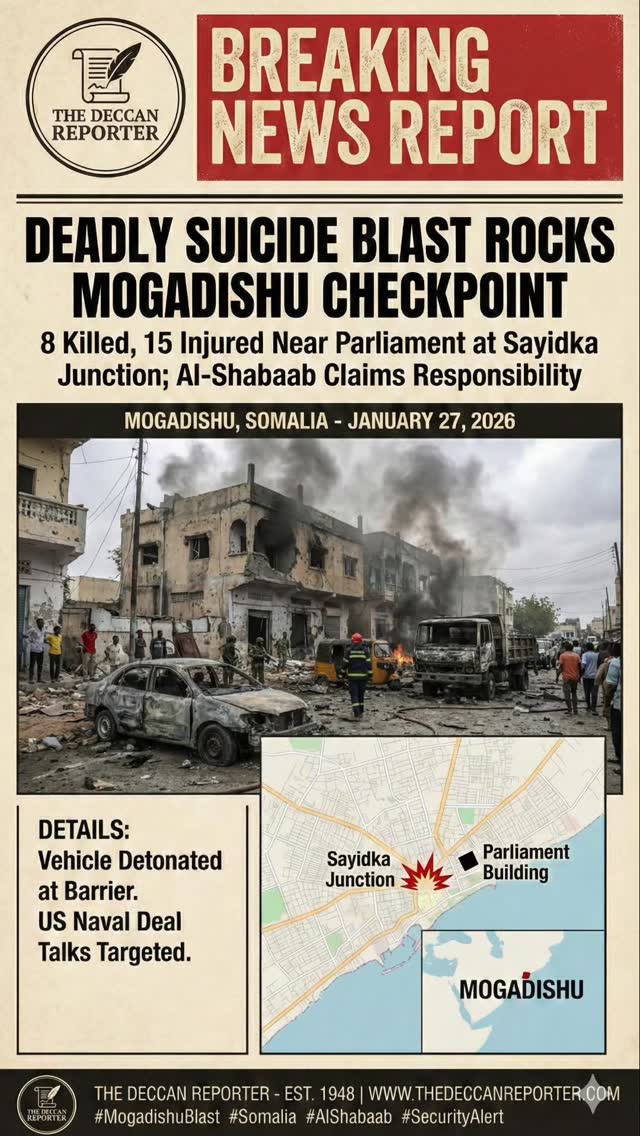 🇸🇴 BREAKING: DEADLY BLAST ROCKS MOGADISHU Terror returns to the Somali ...