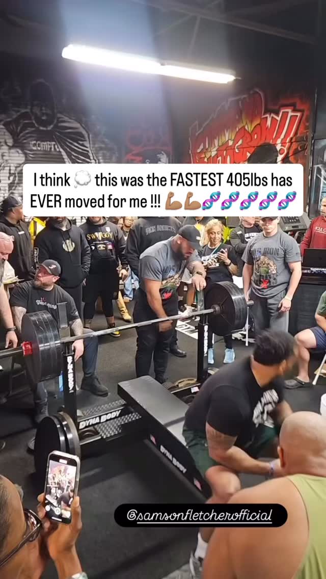 405lbs moved EXTREMELY FAST 💨 on this one !!! - Thankful !!! - IRON ...